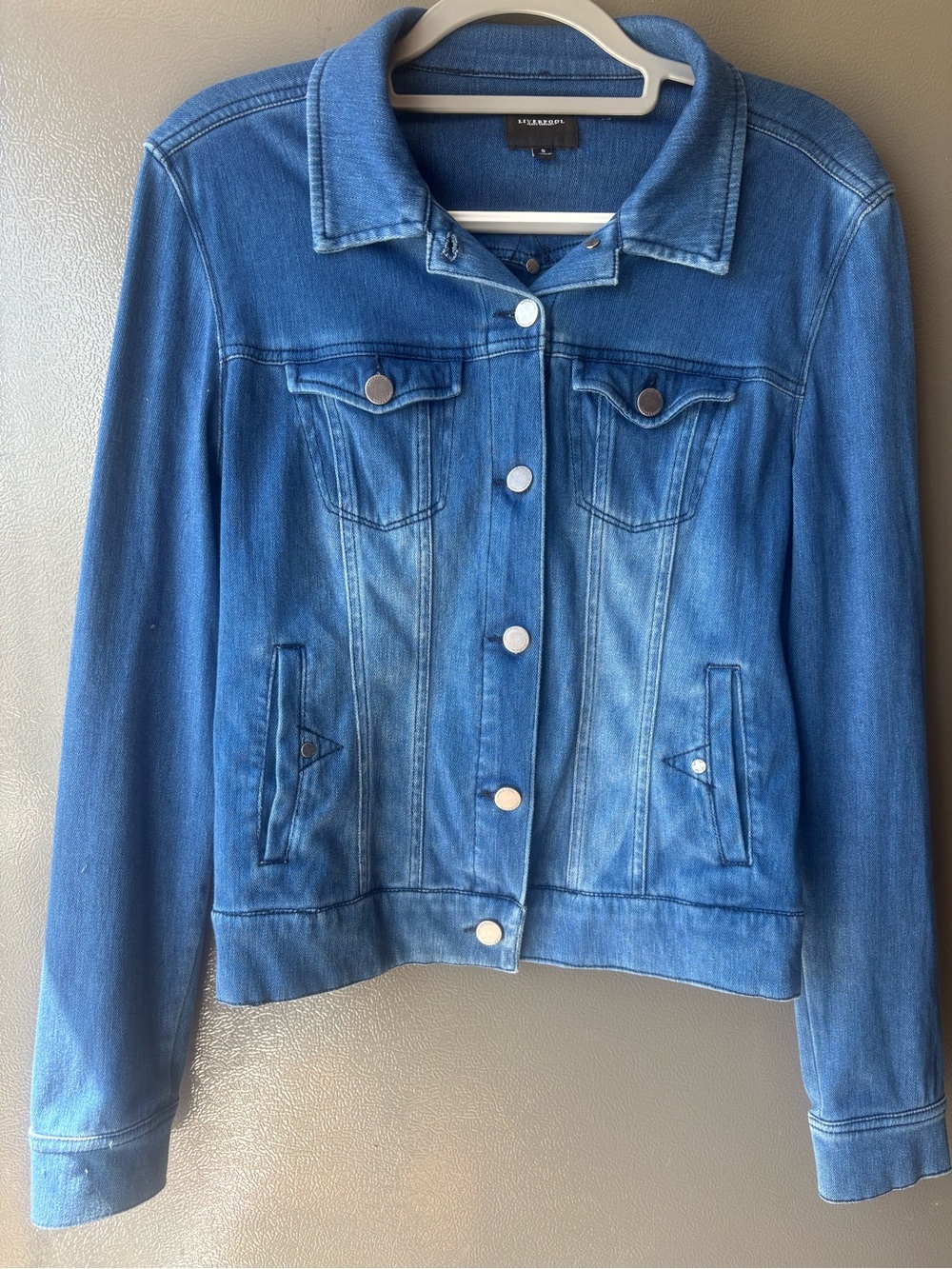 Liverpool Jeans Company Women's Medium Blue Denim Jacket